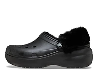 Women's Crocs Classic Platform Fuzz Lined Clog Clogs