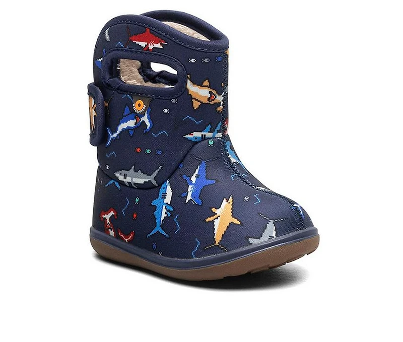 Kids' Bogs Footwear Little Kid & Big Bogg Pixel Shark Rain Boots