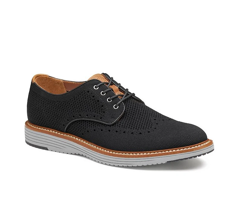 Men's Johnston and Murphy Upton Wingtip Knit Dress Shoes
