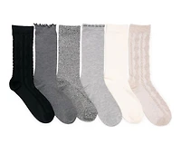MUK LUKS Whisper Soft 8" Crew Sock Socks