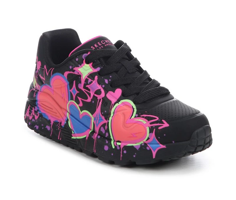 Girls' Skechers Street Little Kid & Big Uno Lite Reignheart Sneakers