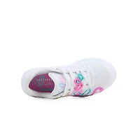 Girls' Skechers Street Uno Lite Flutter Heart Shoes