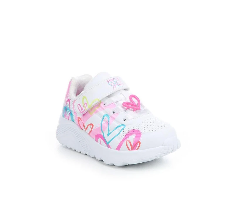 Girls' Skechers Street Toddlers' Uno Lite Flutter Heart Sneakers