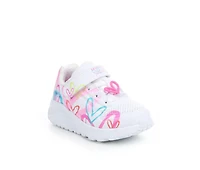 Girls' Skechers Street Toddlers' Uno Lite Flutter Heart Sneakers