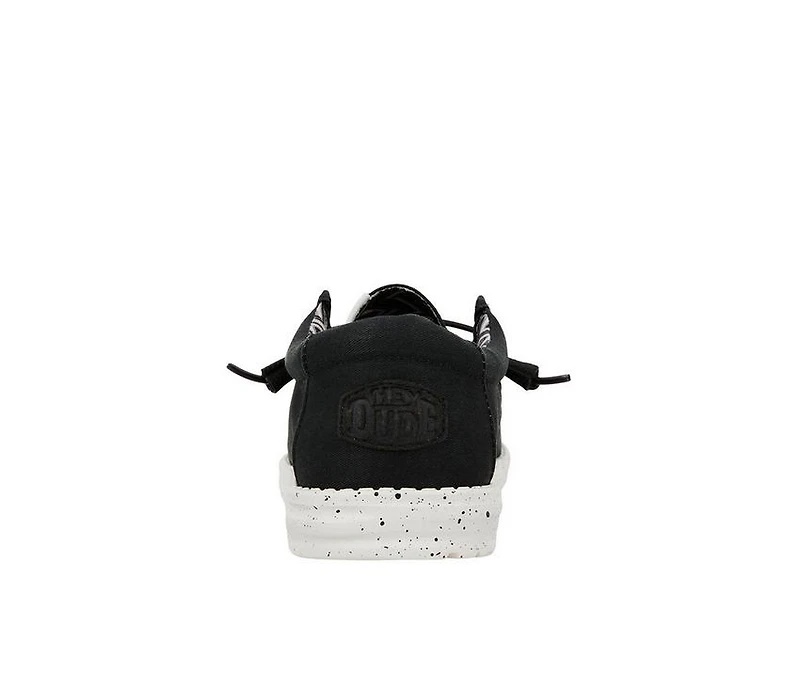 Men's HEYDUDE Wally Stretch Canvas Wide Boat Shoes