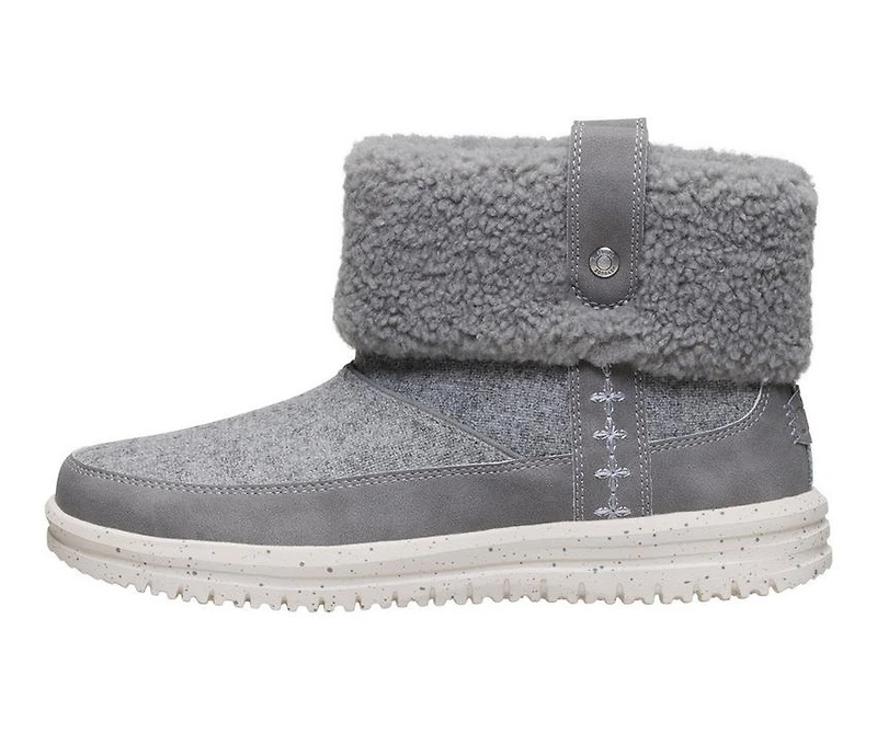 Women's HEYDUDE Camden Cuff Wool Cozy Booties
