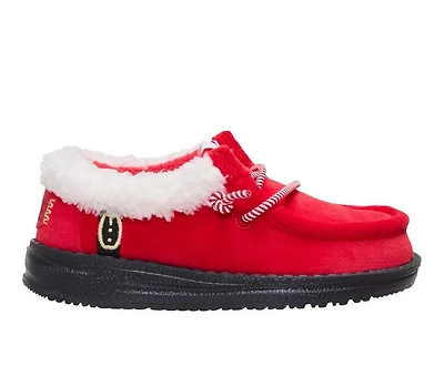Kids' HEYDUDE Toddler Wally T Santa Claus Casual Shoes