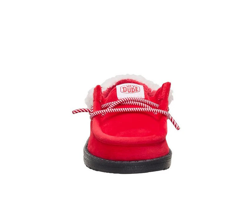 Kids' HEYDUDE Toddler Wally T Santa Claus Casual Shoes
