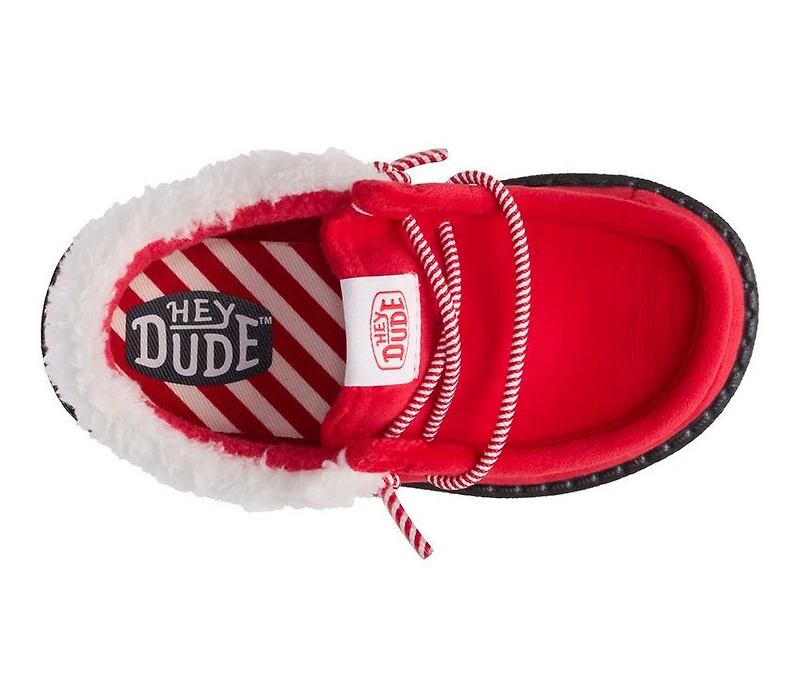 Kids' HEYDUDE Toddler Wally T Santa Claus Casual Shoes