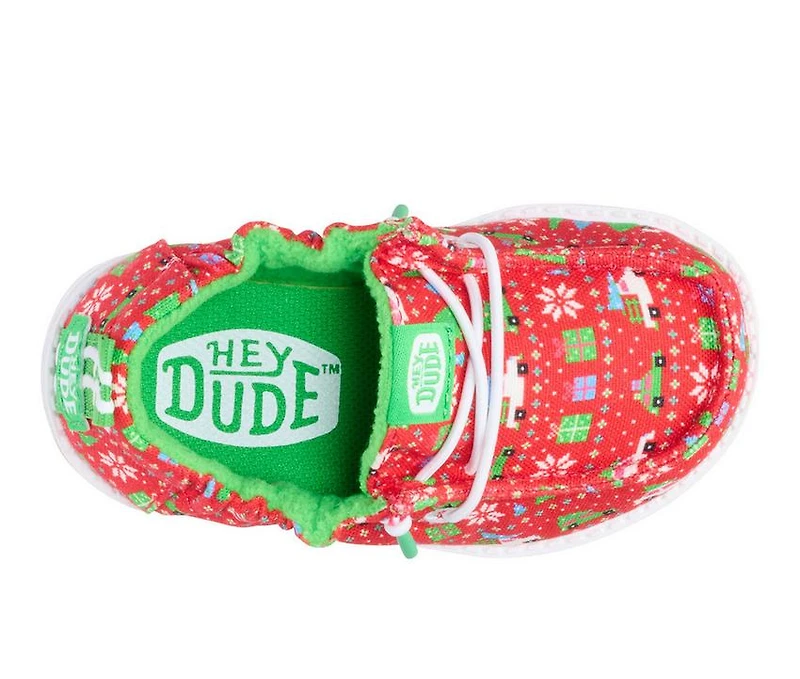 Kids' HEYDUDE Toddler LilDude Sweater Casual Shoes