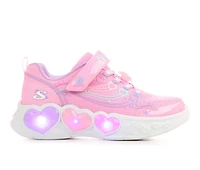 Girls' Skechers Little Kid & Big Enchanted Heart Lights Sneaker