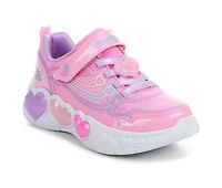 Girls' Skechers Little Kid & Big Enchanted Heart Lights Sneaker