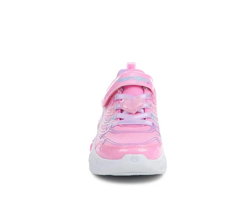 Girls' Skechers Little Kid & Big Enchanted Heart Lights Sneaker
