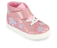 Girls' Jessica Simpson Toddler Gretchen Flower High-top Sneakers