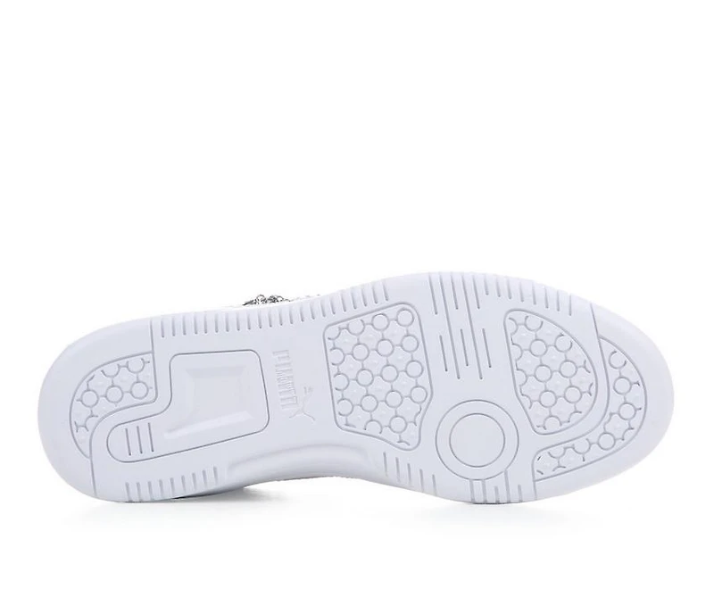 Girls' Puma Rebound Layup Charms Mid Junior Sneakers