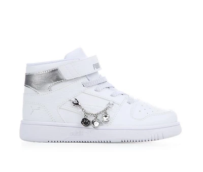 Girls' Puma Little Kid & Big Rebound Layup Charms Mid Sneakers