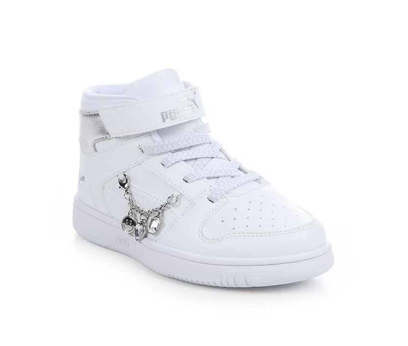 Girls' Puma Little Kid & Big Rebound Layup Charms Mid Sneakers