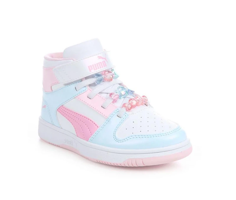 Girls' Puma Little Kid Rebound LayUp Beads Sneakers