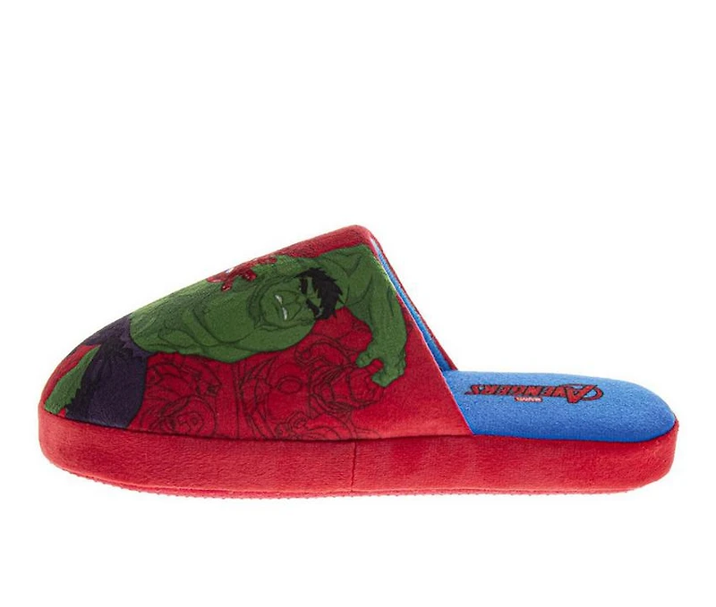Boys' MARVEL Little Kid & Big Avengers Slippers