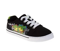 Boys' Nickelodeon Little Kid & Big Ninka Turtle Canvas Sneakers