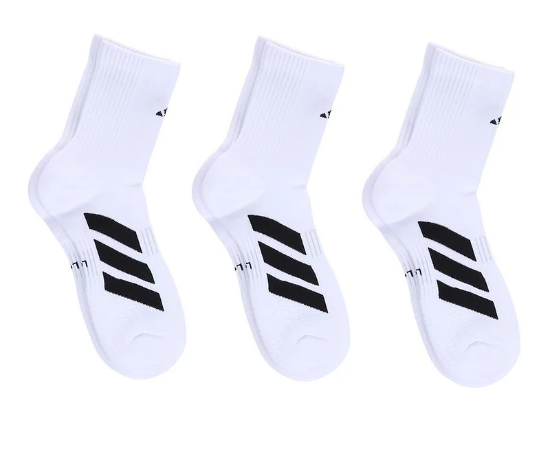 Adidas Men's 3 Pair EVO High Quarter Socks