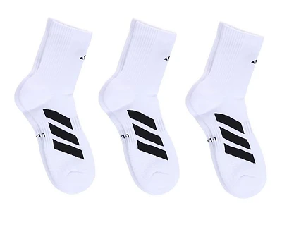 Adidas Men's 3 Pair EVO High Quarter Socks