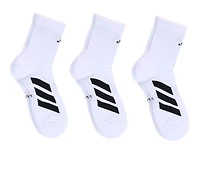 Adidas Men's 3 Pair EVO High Quarter Socks