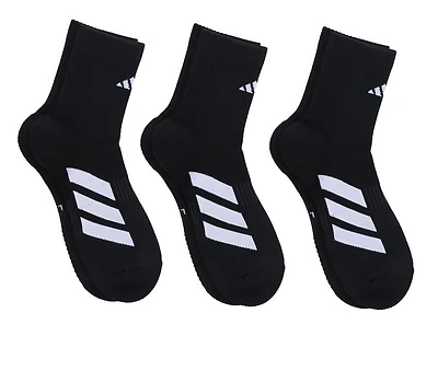 Adidas Men's 3 Pair EVO High Quarter Socks