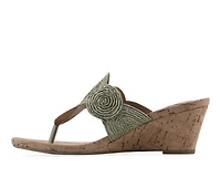 Women's White Mountain Affogato Wedge Sandals