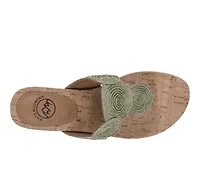 Women's White Mountain Affogato Wedge Sandals