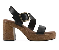 Women's White Mountain Barb Platform Sandals