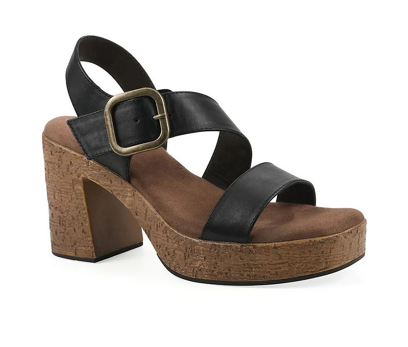 Women's White Mountain Barb Platform Sandals