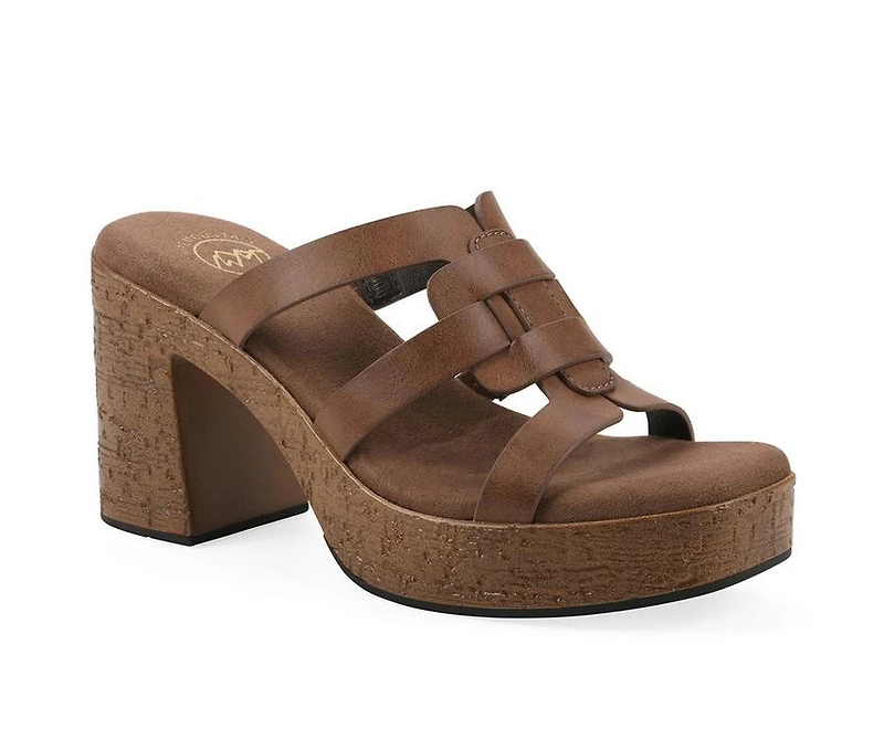 Women's White Mountain Barillo Platform Sandals