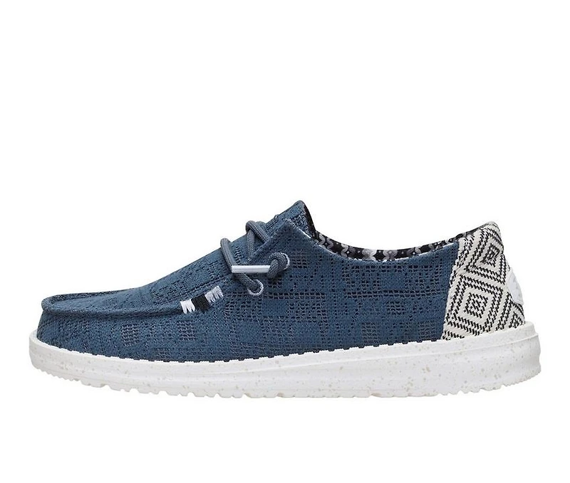 Women's HEYDUDE Wendy Textured Knit Grey/Multi Boat Shoes