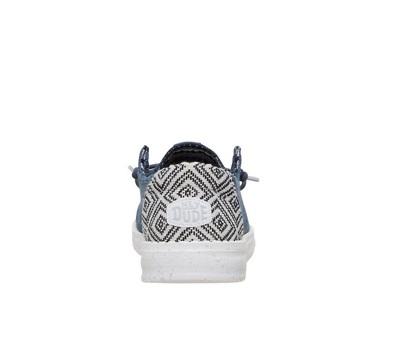 Women's HEYDUDE Wendy Textured Knit Grey/Multi Boat Shoes