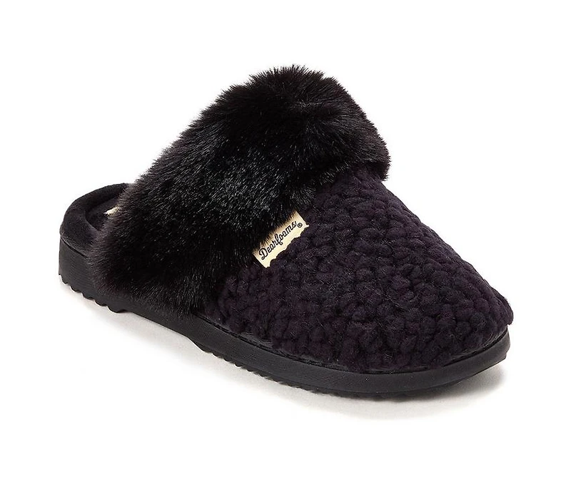 Dearfoams Woomen's Courtney Knit Scuff Slippers
