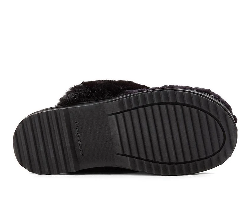 Dearfoams Woomen's Courtney Knit Scuff Slippers