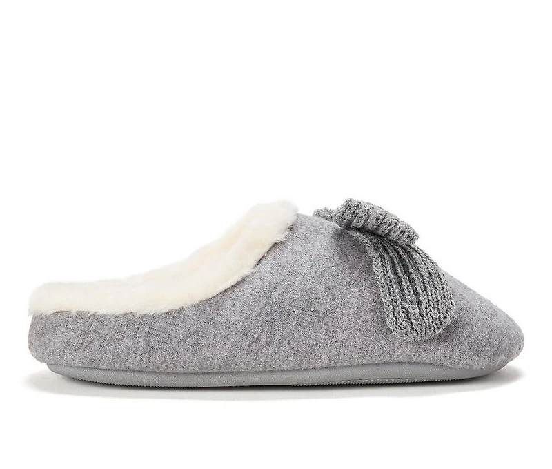 Dearfoams Women's Josie Knit Bow Slippers
