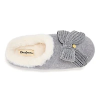 Dearfoams Women's Josie Knit Bow Slippers