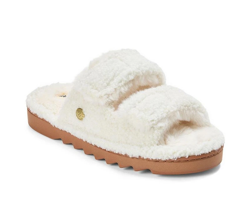 Dearfoams Women's Regina Teddy Slide Slippers