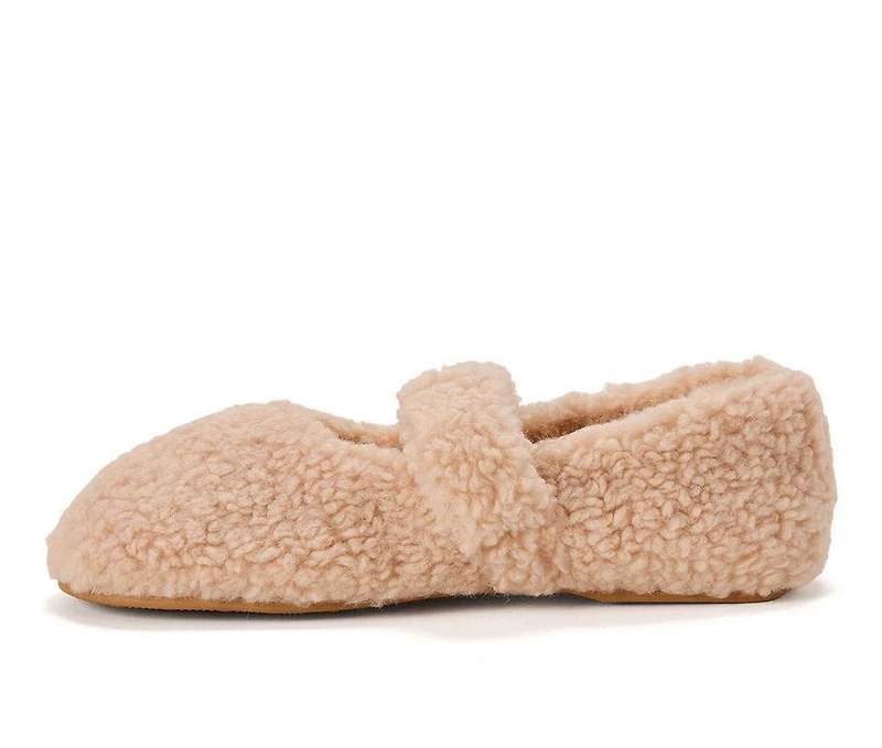Dearfoams Women's Maryanne Luxe Teddy Slippers