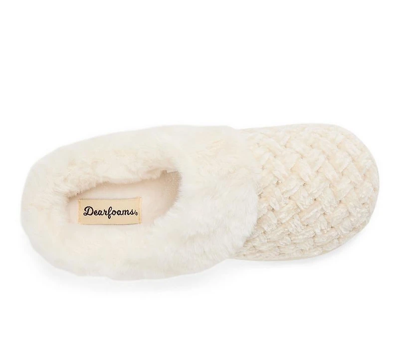 Dearfoams Women's Claire Cable Slippers