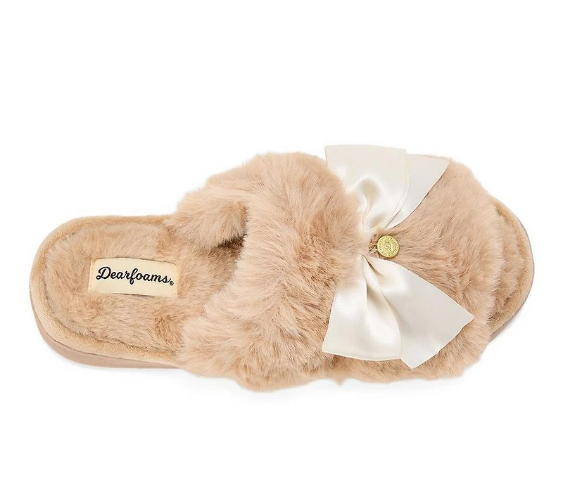 Dearfoams Women's Bianca Pile Slide Slippers