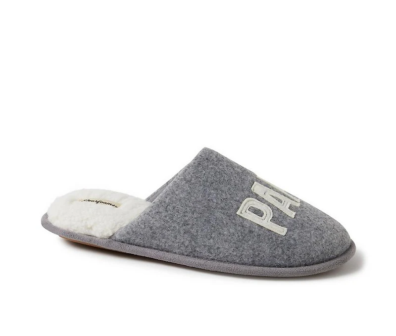 Dearfoams Men's Papa Bear Teddy Scuff Slippers