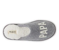 Dearfoams Men's Papa Bear Teddy Scuff Slippers