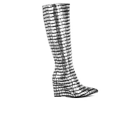 Women's London Rag Bass Head Knee High Boots