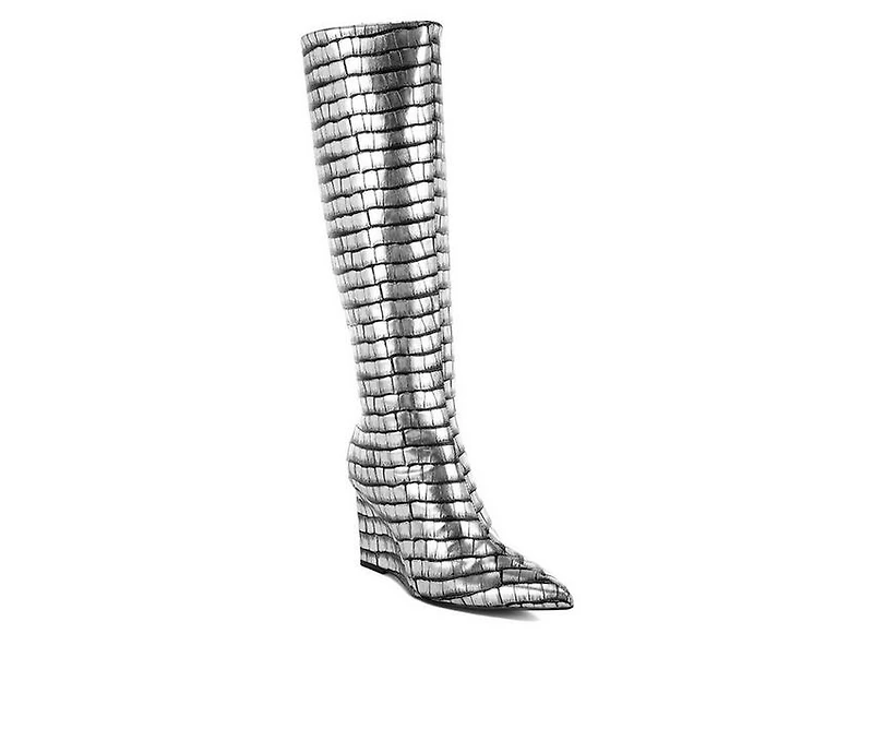 Women's London Rag Bass Head Knee High Boots