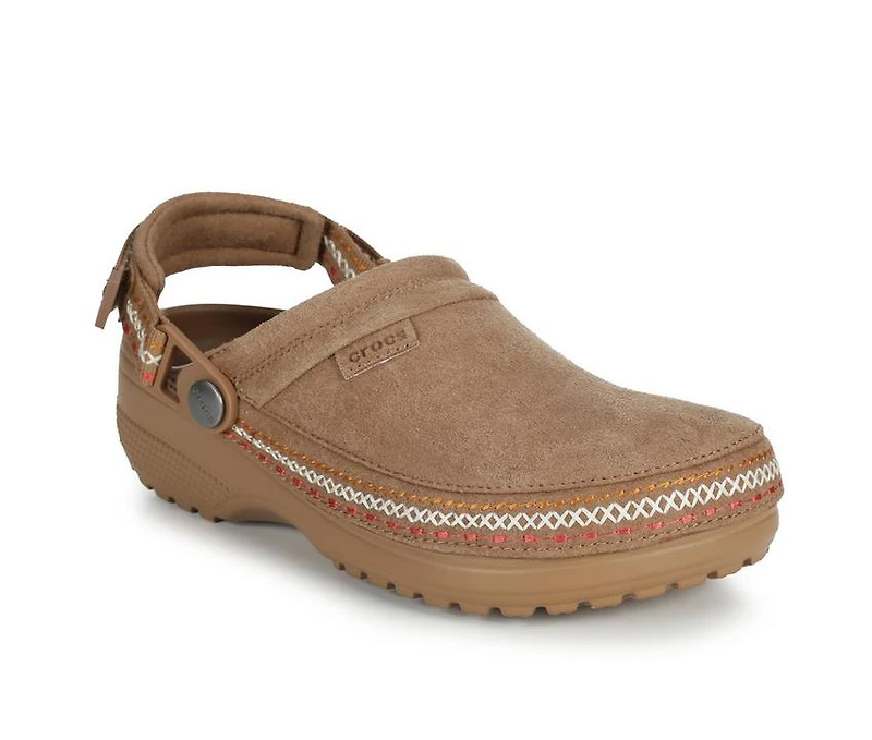 Women's Crocs Crafted Suede Stitch Clog