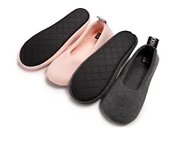 MUK LUKS Women's Travel Ballerina 2 Pack Slippers