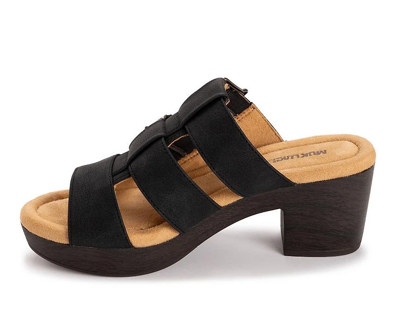Women's MUK LUKS Myra Heeled Sandals